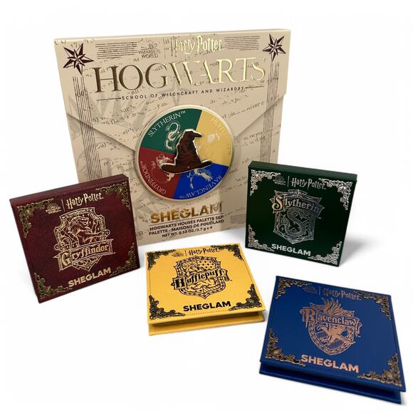 Harry Potter Hogwarts Houses Eyeshadow Palette Set Sheglam - Picture 1 of 11